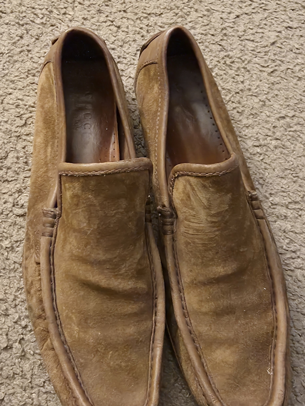 Men's Suede Slip-On Loafers in Tan